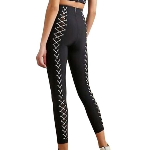 Adam Selman Sport Laced Leggings size M - Picture 2 of 7